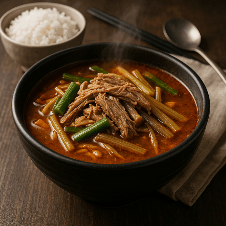 Read more about the article [육대장본점]10분 완성 식당급 육개장 미쳤다