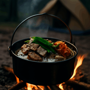 육대장보쌈 밀키트로 캠핑한끼