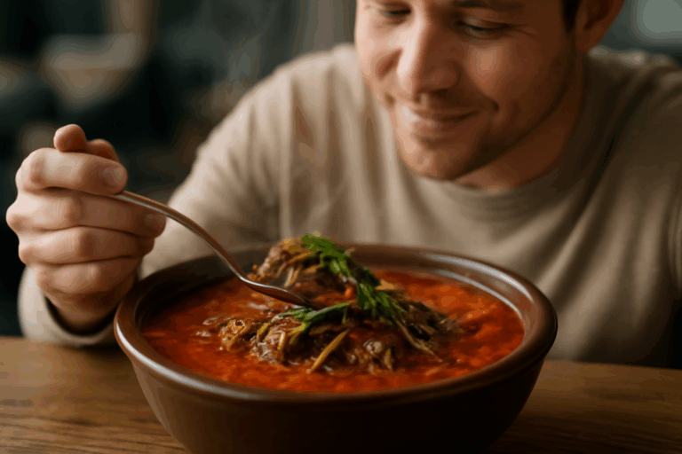 Read more about the article 진한 사골육수 육개장 맛집 육대장본점